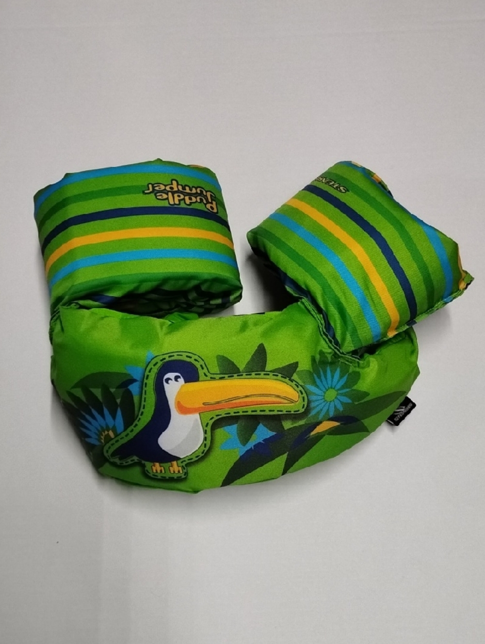Puddle Jumper Stearns Green Toucan Kids Swim Float Arm Bands and Neck Ring 30-50